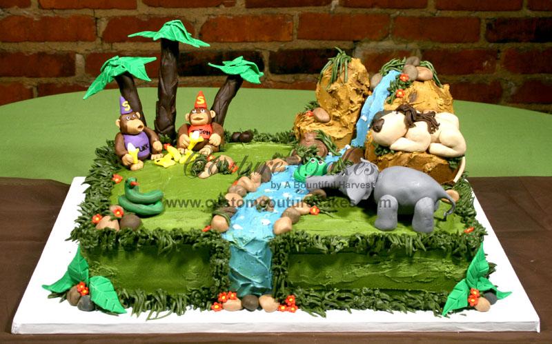 Jungle Birthday Sheet Cake Jungle Birthday Sheet Cake