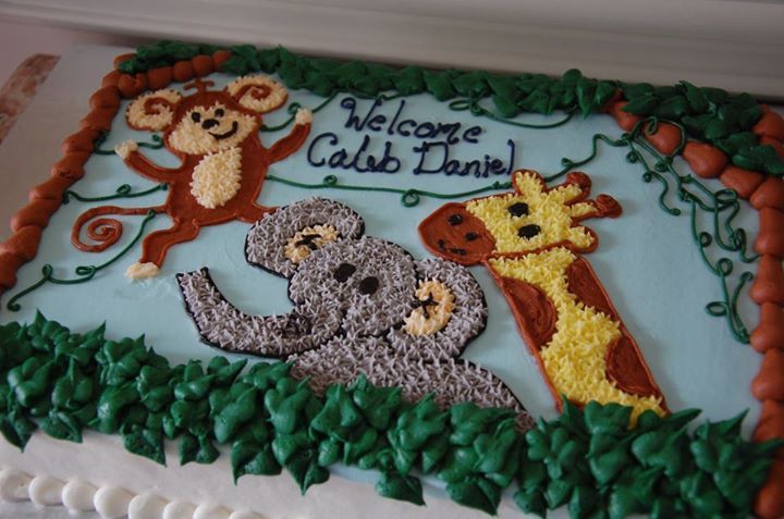 Jungle Theme Birthday Sheet Cake Jungle Theme Birthday Sheet Cake