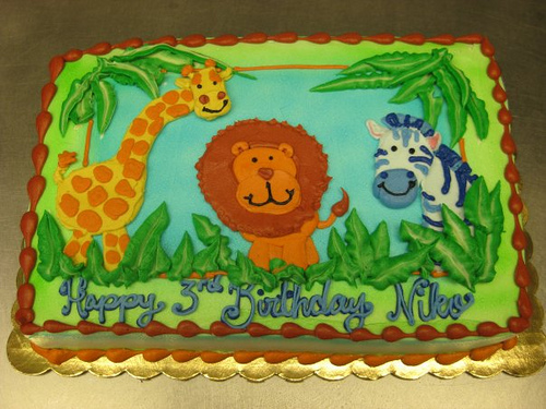 Jungle Theme Cakes 1 4 Sheet Jungle Theme Cakes 1 4 Sheet