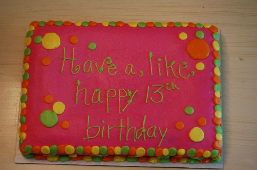 Polka Dot Sheet Cake Polka Dot Sheet Cake