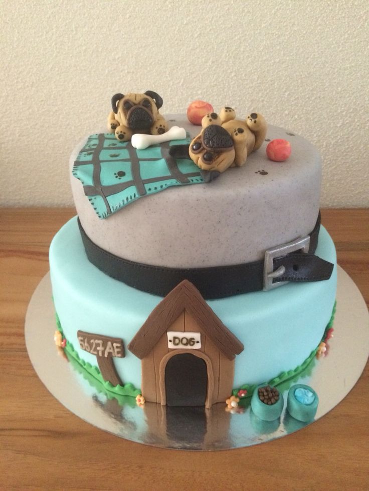Pug Dog Cake Fondant