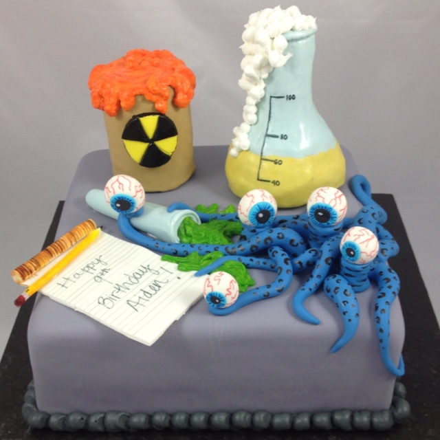 Science Lab Birthday Cake Science Lab Birthday Cake