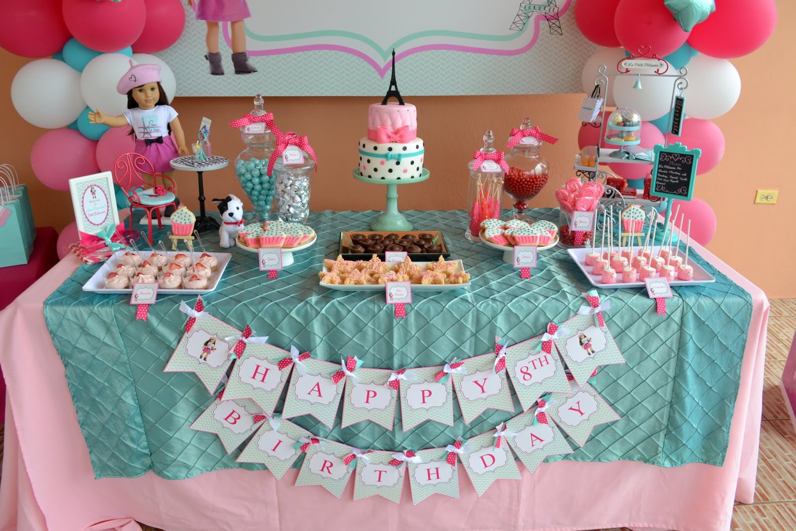 10 Cupcakes For Girl Party Photo American Girl Birthday Party