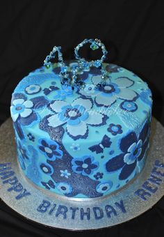 Blue Girl Birthday Cakes Blue Girl Birthday Cakes