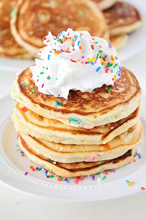 Cake Batter Pancakes Recipe Cake Batter Pancakes Recipe