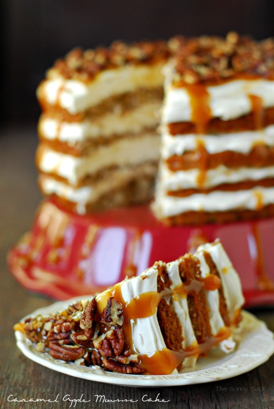 Caramel Apple Mousse Cake Caramel Apple Mousse Cake