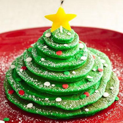 Christmas Tree Pancakes Christmas Tree Pancakes