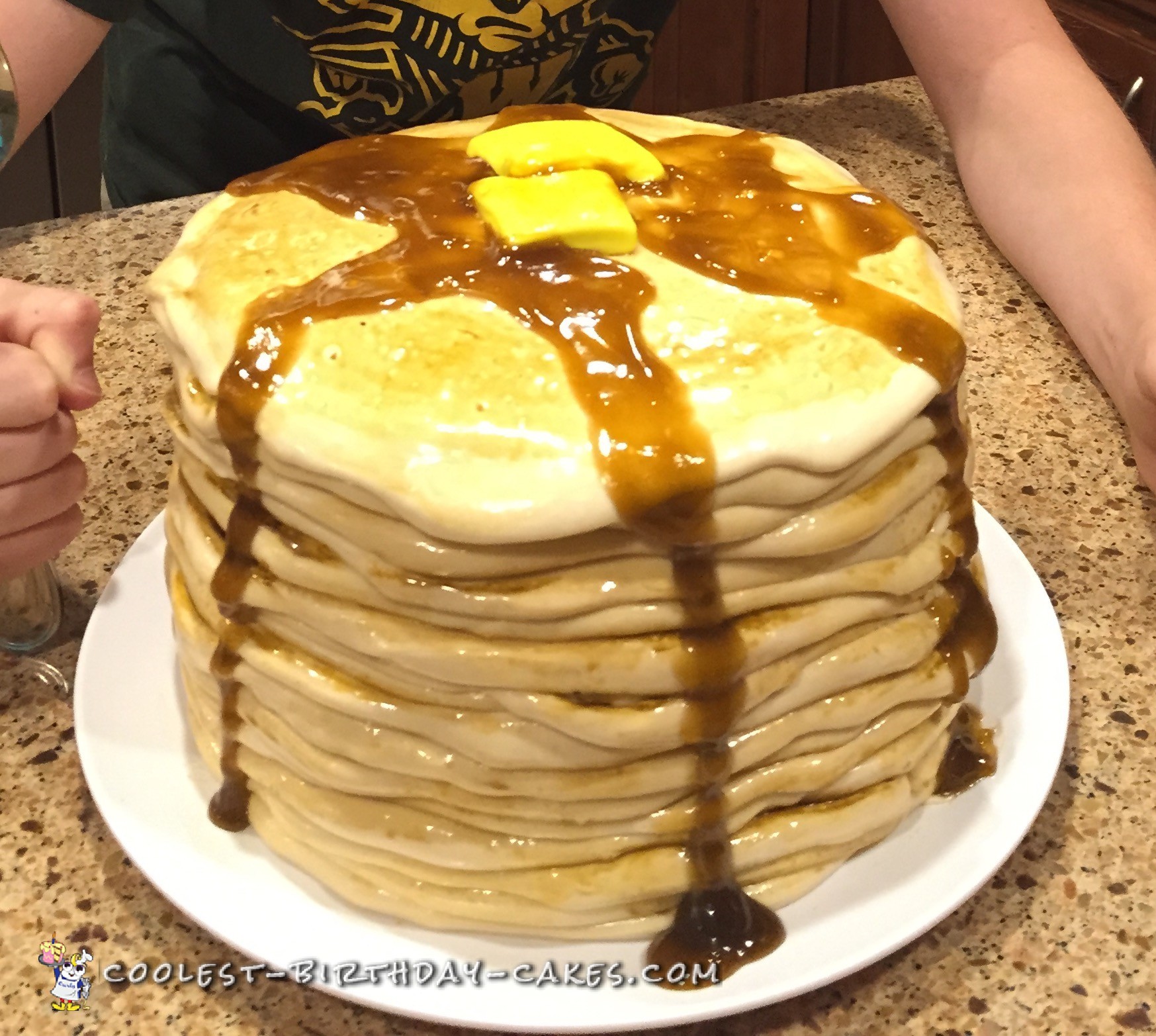 Pancake Stack Birthday Cake Pancake Stack Birthday Cake