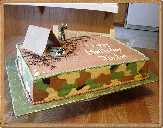Army Birthday Sheet Cakes