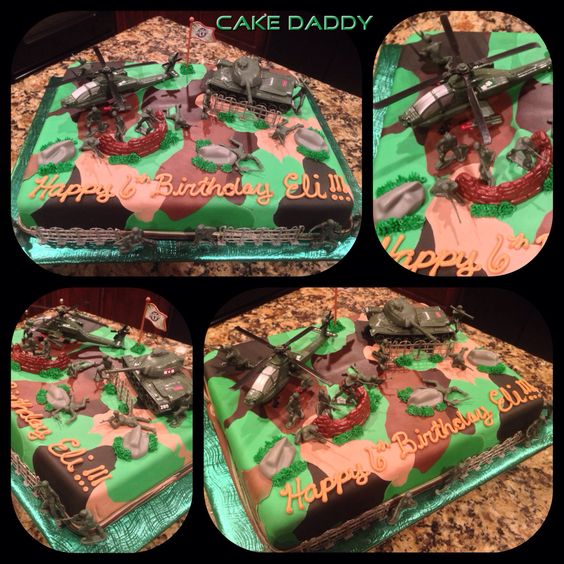 Army Man Birthday Cake