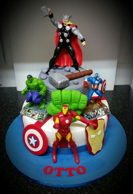Cake Birthday Avengers Download Wallpaper