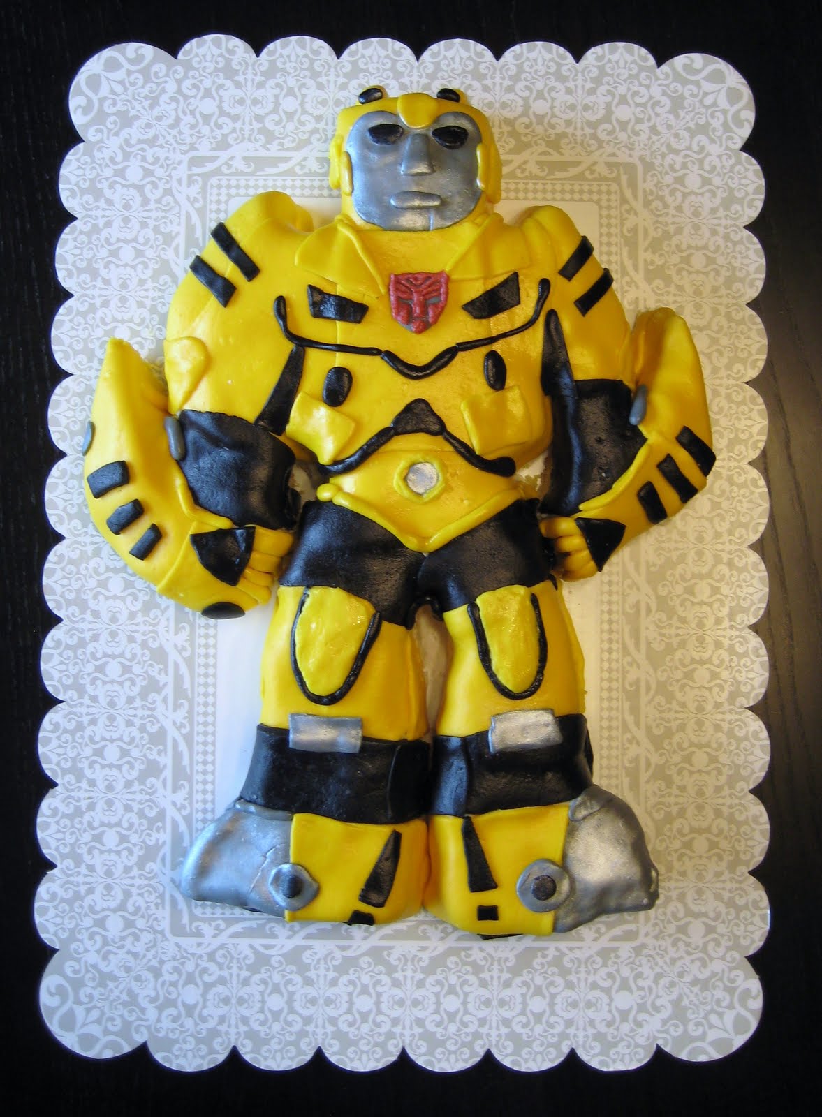 Bumblebee Transformer Birthday Cake