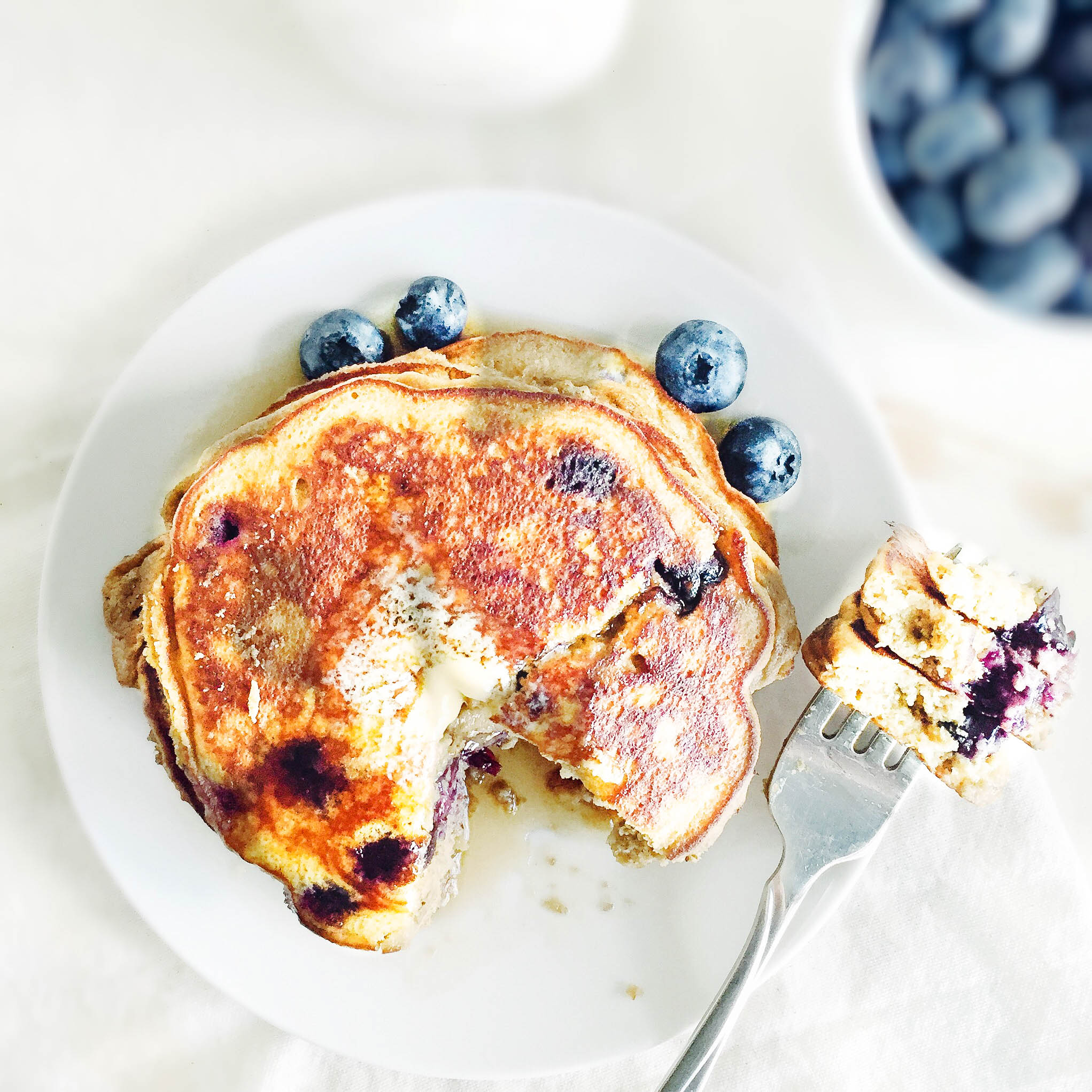 Coconut Flour Blueberry Pancakes Coconut Flour Blueberry Pancakes