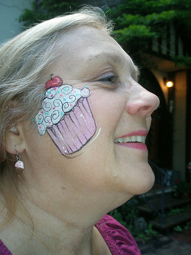 Cupcake Face Painting