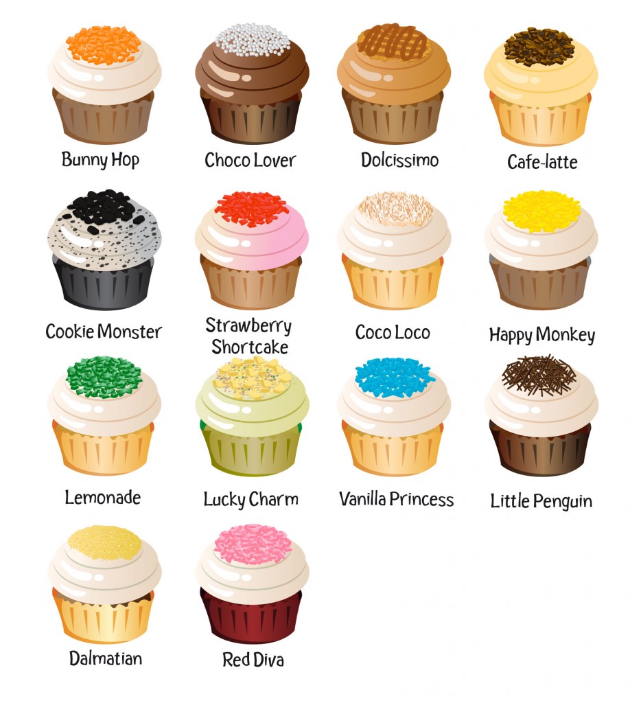 Cupcake Flavors List