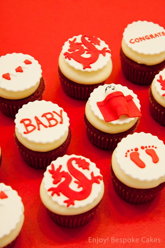 11 chinese dragon cupcakes