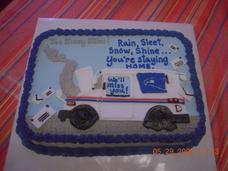 Funny Post Office Retirement Cakes Funny Post Office Retirement Cakes