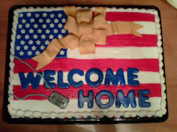 Military Welcome Home Cake