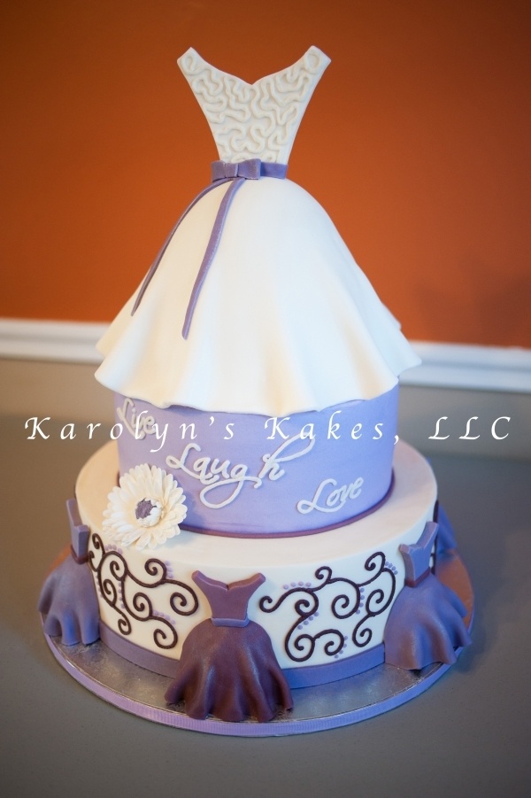 Purple Bridal Shower Cake Purple Bridal Shower Cake