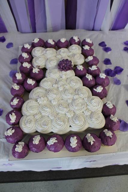 Purple Bridal Shower Cakes and Cupcakes Purple Bridal Shower Cakes and Cupcakes
