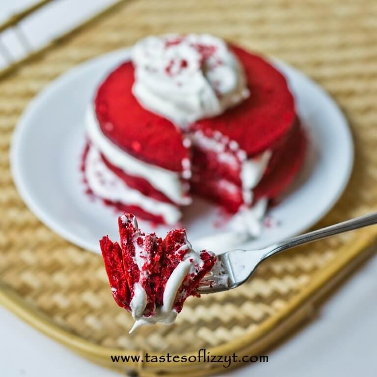 Red Velvet Cake Mix Pancakes Red Velvet Cake Mix Pancakes