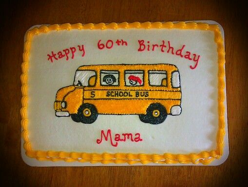 School Bus Cake School Bus Cake