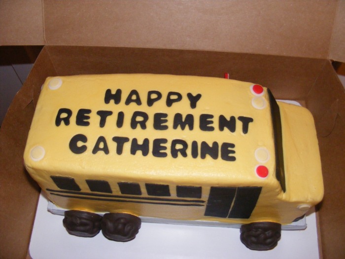 School Bus Driver Retirement Cake School Bus Driver Retirement Cake