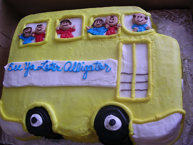 School Bus Retirement Cake School Bus Retirement Cake