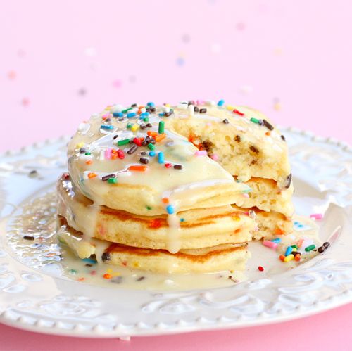 Sprinkles Cake Batter Pancakes Sprinkles Cake Batter Pancakes