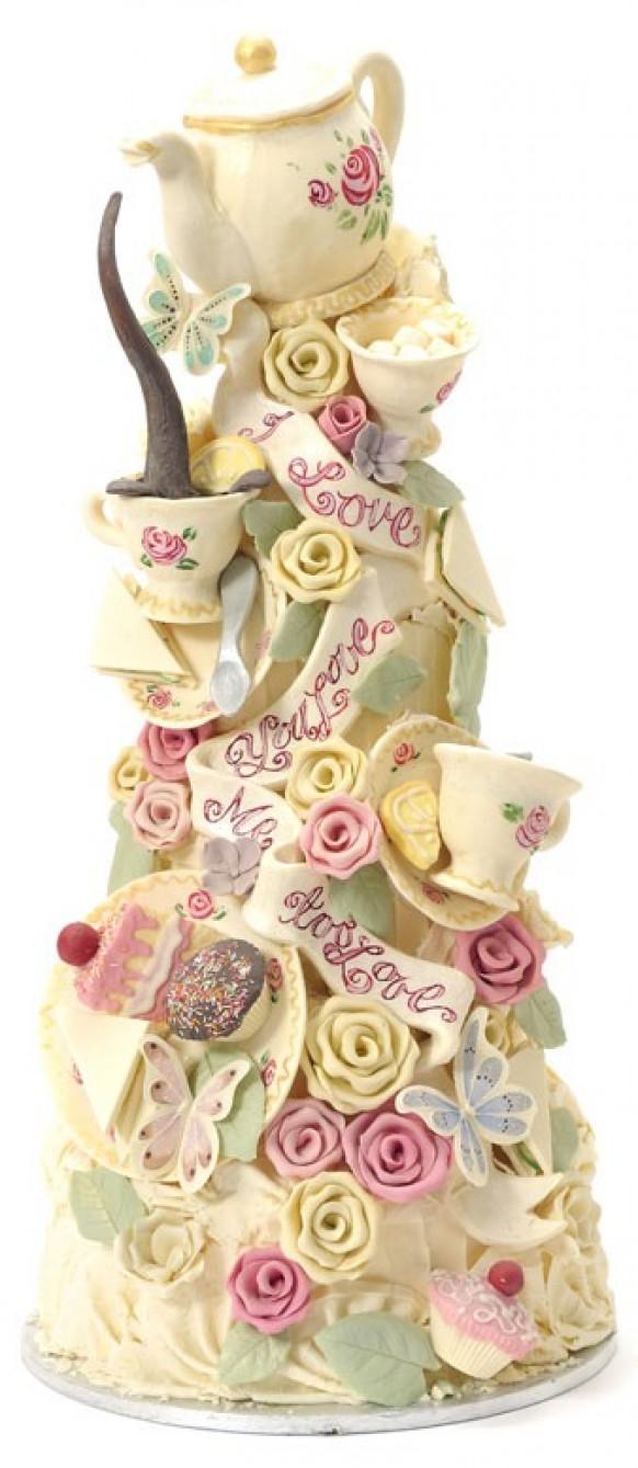 Tea Party Wedding Cake Tea Party Wedding Cake