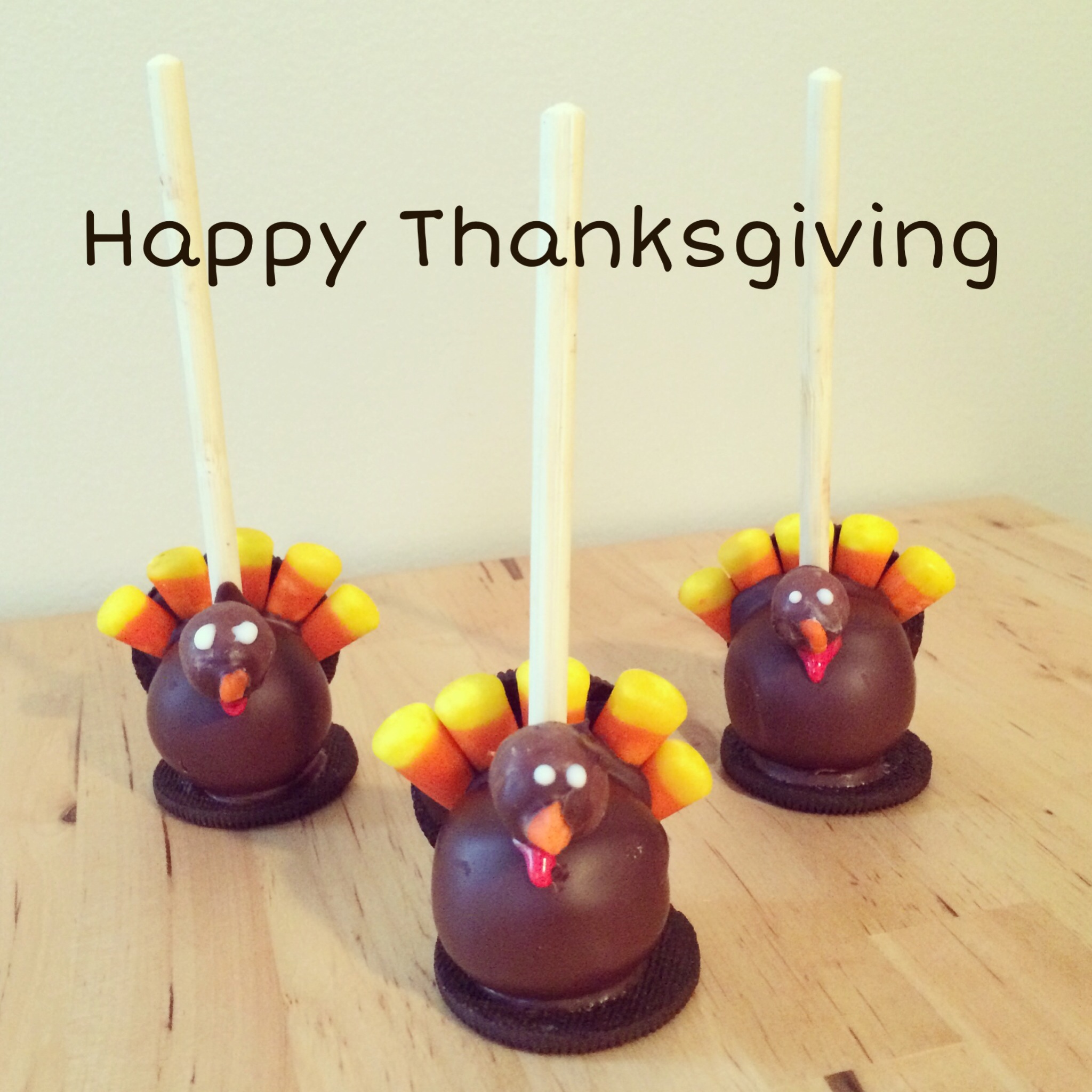 Turkey Cake Pops Turkey Cake Pops