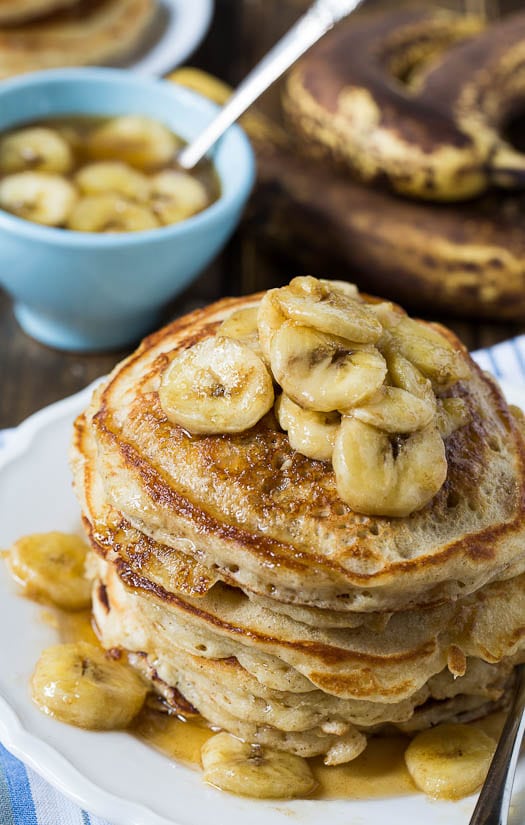 Banana Pancakes with Topping Banana Pancakes with Topping