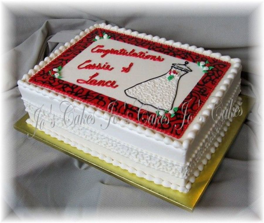 Black and White Bridal Shower Cakes Black and White Bridal Shower Cakes
