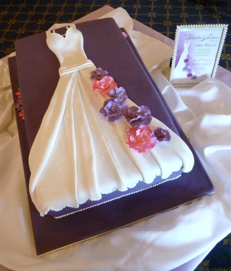 Bridal Shower Cakes with Wedding Dress Bridal Shower Cakes with Wedding Dress