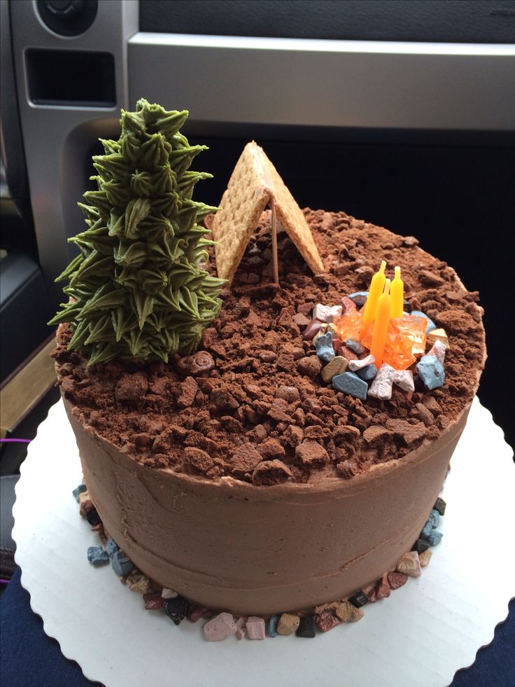 Camping Birthday Cake Ideas