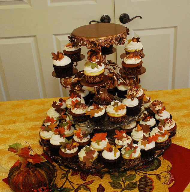 Fall Wedding Cupcake Tower Fall Wedding Cupcake Tower