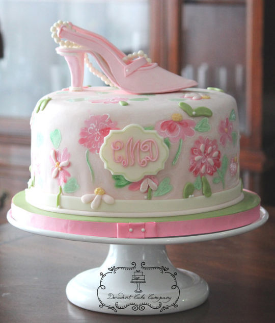 Floral Bridal Shower Cake Floral Bridal Shower Cake