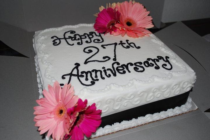 9 27th Wedding Anniversary Cakes Photo Happy 27th Wedding