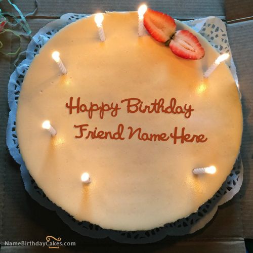Happy Birthday Friend Cake