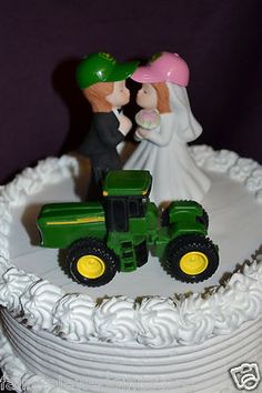 John Deere Tractor Wedding Cake Toppers John Deere Tractor Wedding Cake Toppers