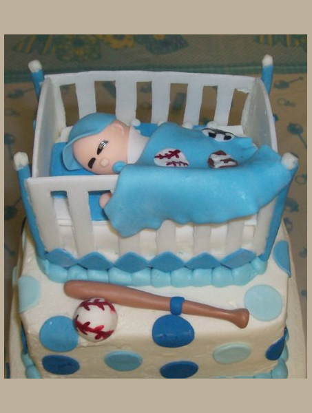 Sports Baby Shower Cake Sports Baby Shower Cake