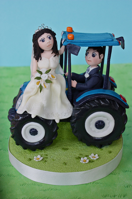 Tractor Wedding Cake Topper Tractor Wedding Cake Topper