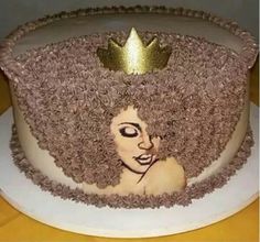 Afro Woman Birthday Cakes Afro Woman Birthday Cakes
