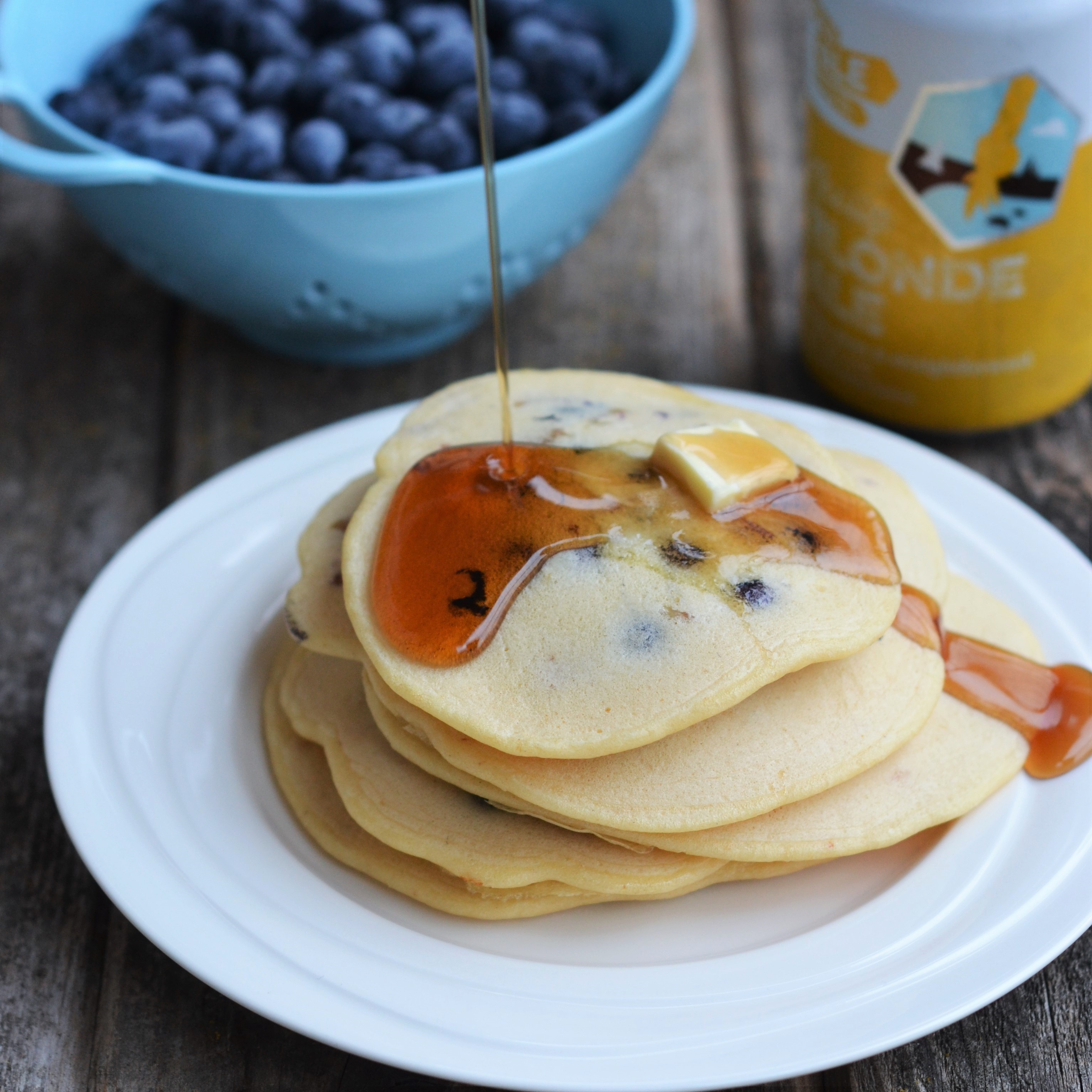 Blueberry Pancakes and Bacon Blueberry Pancakes and Bacon