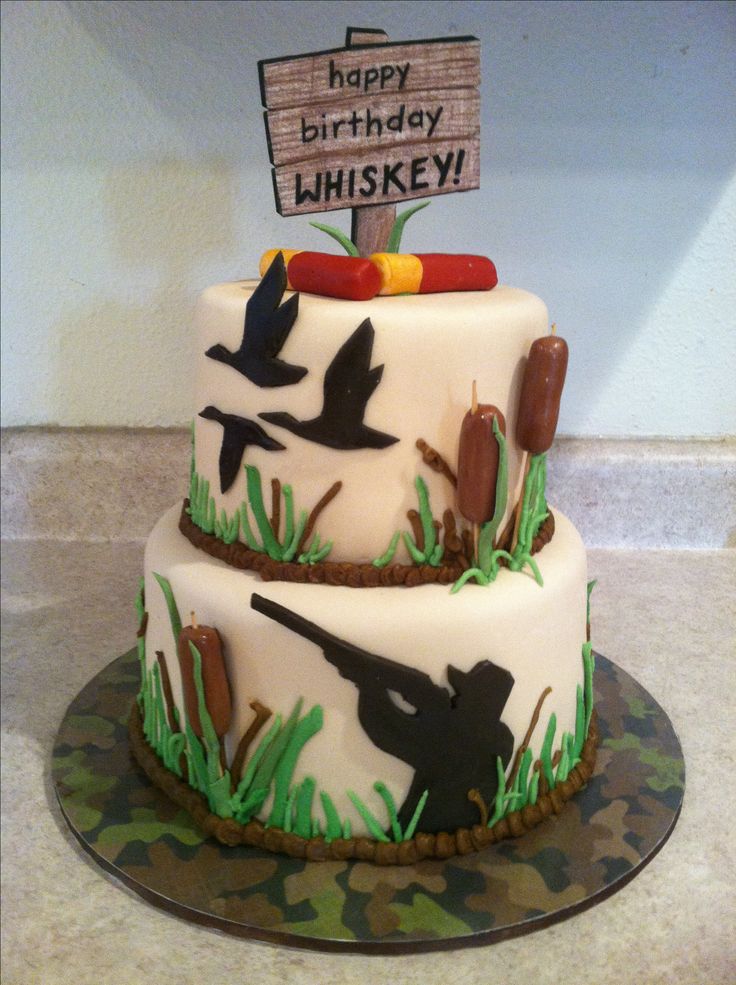 Duck Hunting Birthday Cake Duck Hunting Birthday Cake