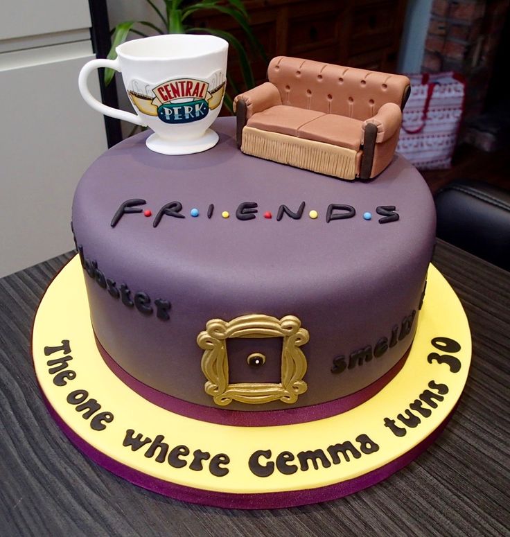 Friends Themed Birthday Cake Friends Themed Birthday Cake