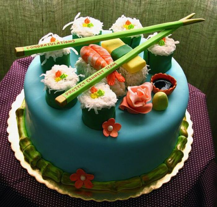 Happy Birthday Sushi Cake Happy Birthday Sushi Cake