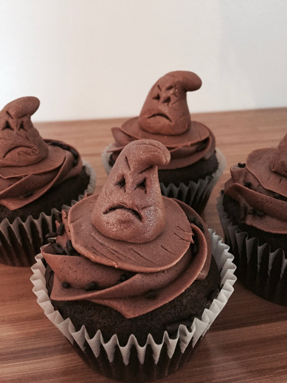 Harry Potter Sorting Hat Cupcakes