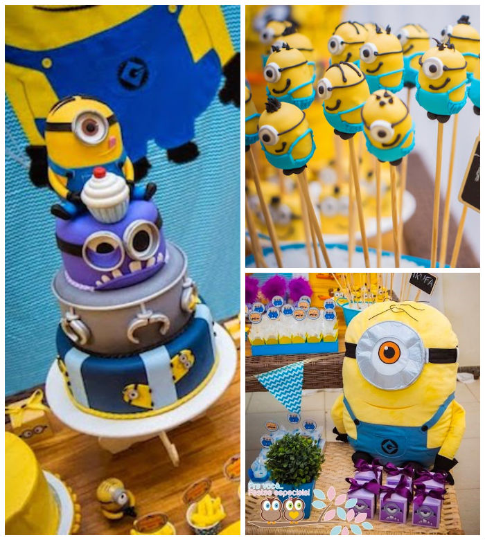 12 Minion Cupcakes Birthday Party Theme Photo Minion Birthday