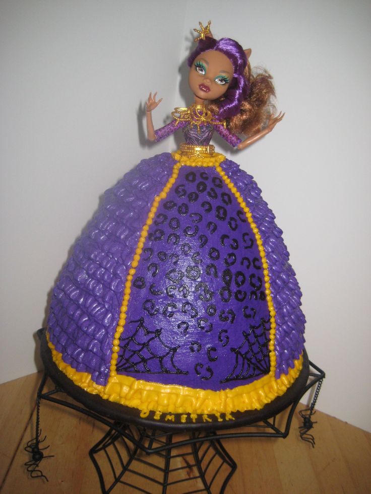 12 Photos of Clawdeen Doll Birthday Cakes On Top